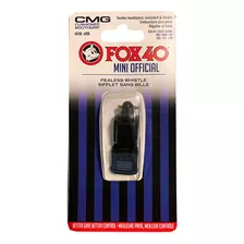 Silbato Fox 40 Mini Cmg Con Protector Negro Entrenador