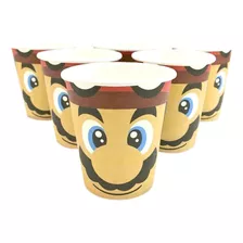 Pack 6 Vasos Super Mario Bros Para Cumpleaños Party Express