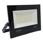 Refletor Led 100w Smd Prova D´água Ip66 Holofote 6500k  110v/220v (bivolt) Preto 6500k