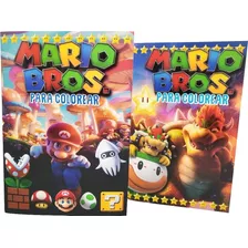 Libros Para Colorear Mario Bross Peach Luigi Volumen 7 Y 8 