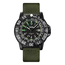 Reloj Clásico De Cuarzo For Hombre Con Correa De Nailon