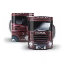 Caneca Personalizada - Caminhão Scania R440 (coloque Nome)