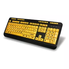 Teclado Con Cable Adesso/negro, Amarillo