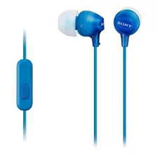 Audífonos In-ear Sony Mdr-ex14ap Azul Microfono