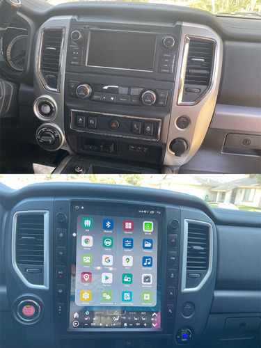 Auto Estereo Tesla Style Para Nissan Titan 2016-2019 Carplay Foto 3