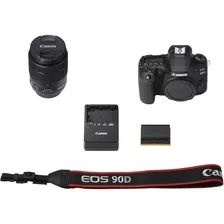 Câmera Canon 90d 32.5mp Kit 18-135mm Is Nano Usm Garantia 
