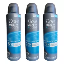 Pack X3 Dove Men+care Desodorante Proteccion Total 72h
