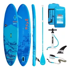 Tabla Stand Up Paddle Sup Aquatone Wave Plus 11' New (145kg) Color Azul Y Turquesa