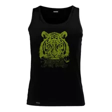 Camiseta Esqueleto Tigre Animal Hombre Camisilla Inp Ecs