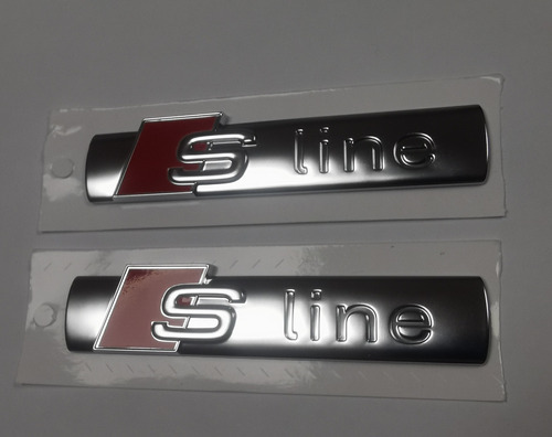 2 Emblemas Audi Sline 100% Originales Sq3 Sq5 Sq7 Sq8 Tt S3 Foto 4
