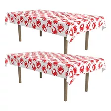 Crab Tablecover, 54 X 108, 2 Piece Plastic Ta...