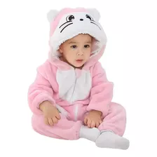 Macacão Fantasia Infantil De Bebê Urso Ursinho Gatinho Rosa