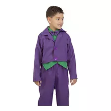 Fantasia Infantil Coringa Blazer Calça Colete E Gravata