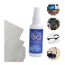 Kit Líquido De Limpieza + Paños Para Lentes Pantallas.