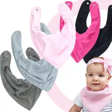 Kit 5/ Babador Impermeável Menina Ezzif Baby Fashion