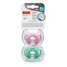 Kit 2 Chupetas Sensitive 100% Silicone 6-18 Meses T2 - Nuk