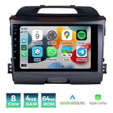 Autoradio Kia Sportage 2010-2015 De 4ram+64gb-8nucleos+qled