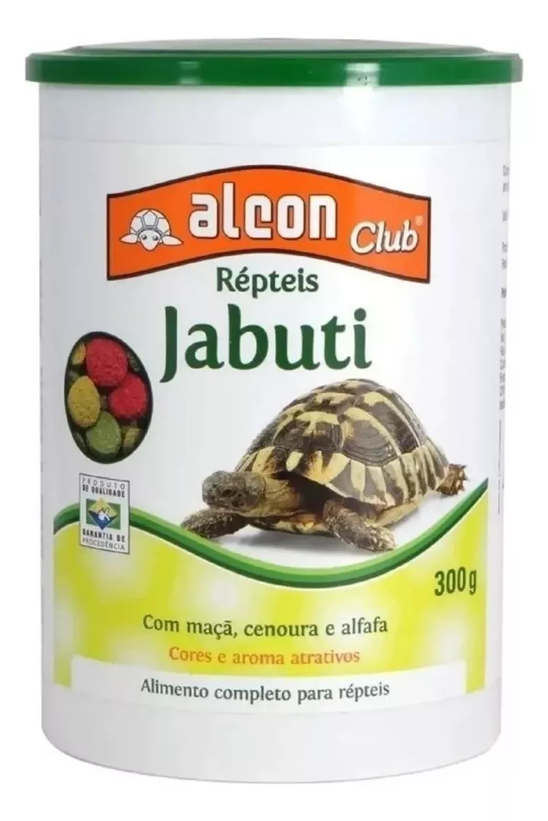Ração Para Tartarugas Alcon Répteis Jabuti 300g