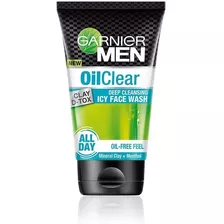 Garnier Men - Lavado Facial Transparente Con Aceite 3.53 Oz