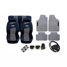 Kit Capas Bancos Pedaleira Tapetes Volante Corsa Wind 96