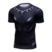 Playera Black Panter Crossfit Cosplay Marvel Avengers Licra