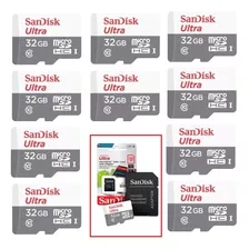 Kit 20 Cartão Memória 32gb Micro Sd Ultra Sandisk Original