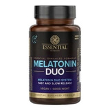 Melatonina Duo Sublingual 120caps Essential Nutrition Vegan Sabor Menta