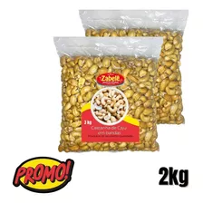 Castanha De Caju Bandas Sem Sal 2kg Torrada - Lote Novo