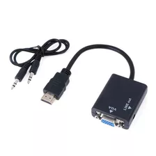 Conversor Hdmi M X Vga F C/ Audio P2 Mag