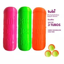 3 Tubos Personalizáveis P/ Bolinhas De Beach Tennis