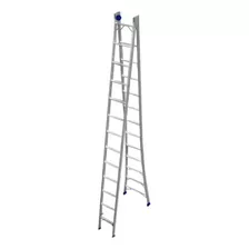 Escada Extensiva Aluminio 4em1 7,45mt 2x13 Degraus Real Ex13