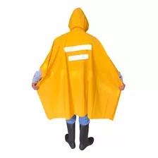 2 Impermeable Poncho Pvc Capamanga Reflejante Lluvia Talla U