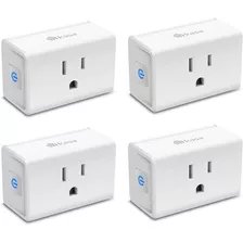 Enchufes Inteligentes Kasa Smart Home 15 Amp 4uds Wifi Alexa Color Blanco