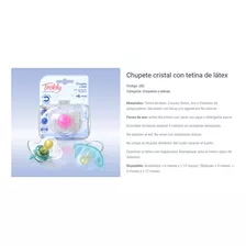 Chupete Cristal Tetina Latex Redondo - Teddy Bebes