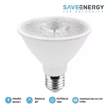 Lâmpada Led Par30 Crystal 10w 2700k E27 Bivolt Save Energy Cor Da Luz Branco-quente 110v/220v