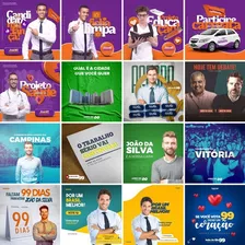 Pack 50 Artes Para Campanha Politica Editáveis Psd + Png