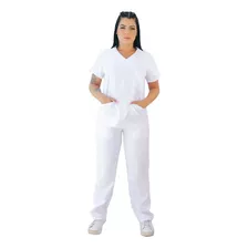 Pijama Cirúrgico Oxford Scrubs Não Amassa Feminino Médico