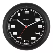 Relógio De Parede Eurora Decorativo Moderno Preto 6521 
