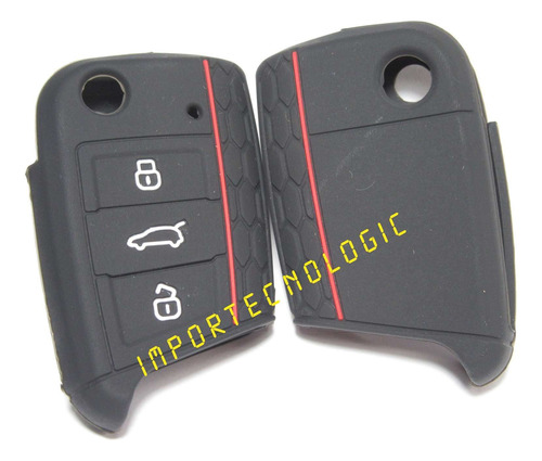 2 Forros Para Llave Navaja Volkswagen T-cross Seat Arona Foto 4