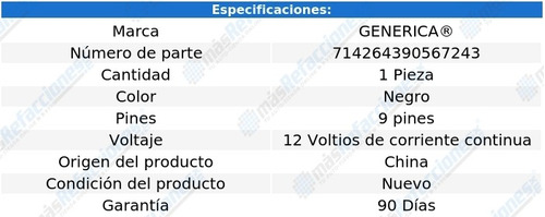 Interruptor Maestro Control Espejo Negro Buick Terraza 05-07 Foto 3