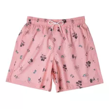 Short Praia Mash Estampado Rosa 613.62