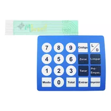 Teclado Para Balança Toledo Prix 3 Azul - Cód 580