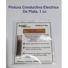 Pintura De Plata Alta Conductividad Electrica. 1 Cc