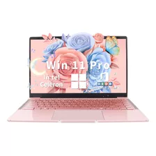 Laptop De Oro Rosa De 14 Pulgadas, Win 11 Pro/ms Office 2019