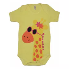 Body Bebe Infantil Tematico Girafa Tema Girafinha