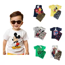 Conjunto Masculino Infantil Menino Personagens E Heróis