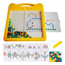 Tablero De Dibujo Fichas Magnéticas Juego Interactivo Niños Color Multicolor