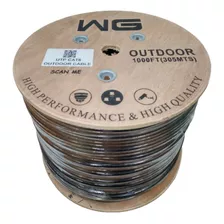 Cable Utp Categoria 6 Exterior Doble Chaqueta 305 Metros