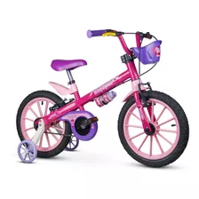 Bicicleta Infantil Aro 16 Rosa/roxa Top Girls - Nathor