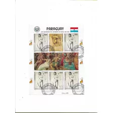 Paraguay 1983 500 Aniver Nacimiento De Rafael H Block 9 Val